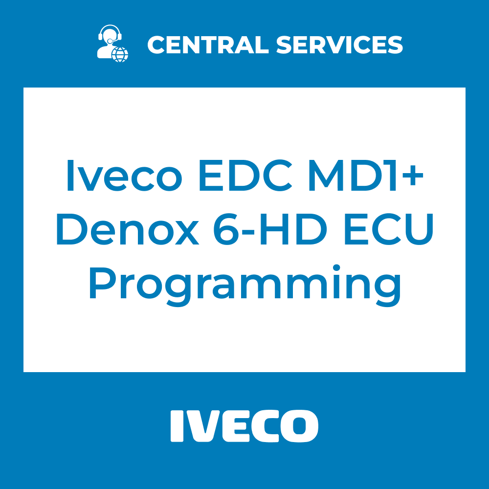 Iveco EDC MD1 + DENOX 6-HD ECU Programming (Central Services) - 71101076