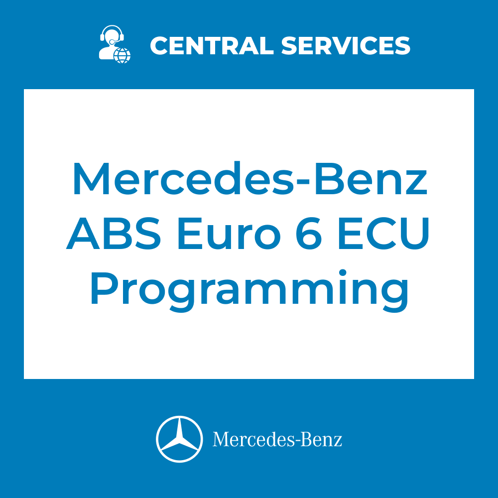 Mercedes-Benz ABS Euro 6 ECU Programming (Central Services) - 71101068