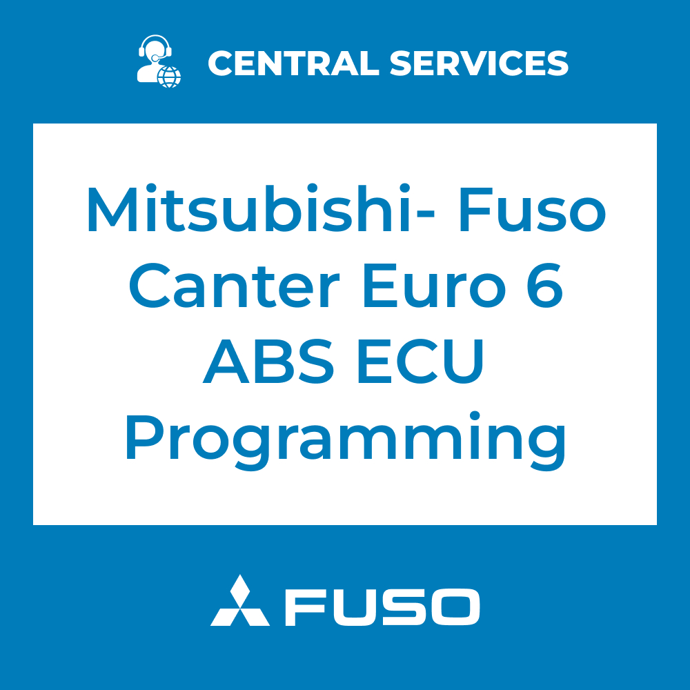 Mitsubishi- Fuso Canter Euro 6 ABS ECU Programming (Central Services) - 71101096