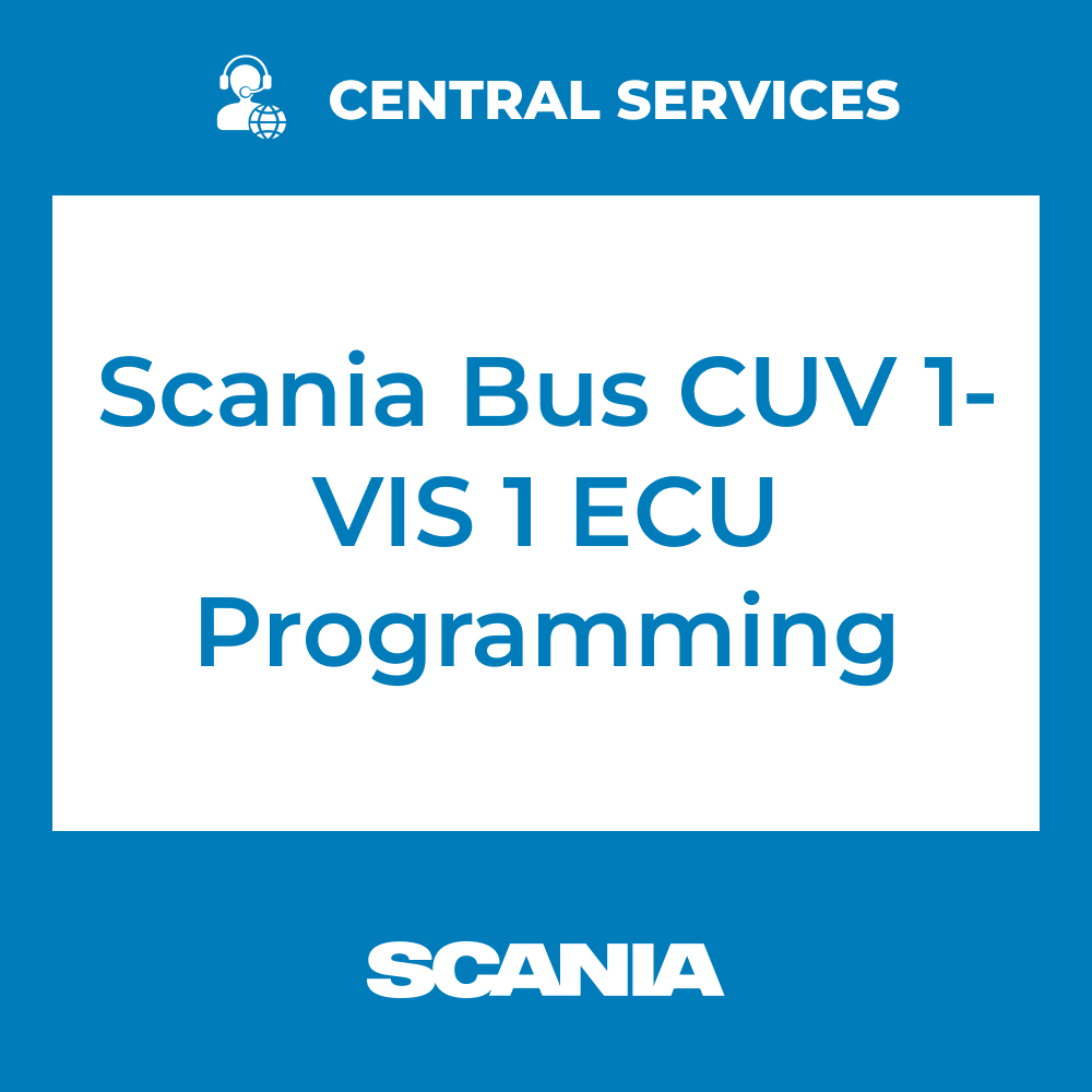 Scania Bus CUV 1-VIS 1 ECU Programming (Central Services) - 71101074