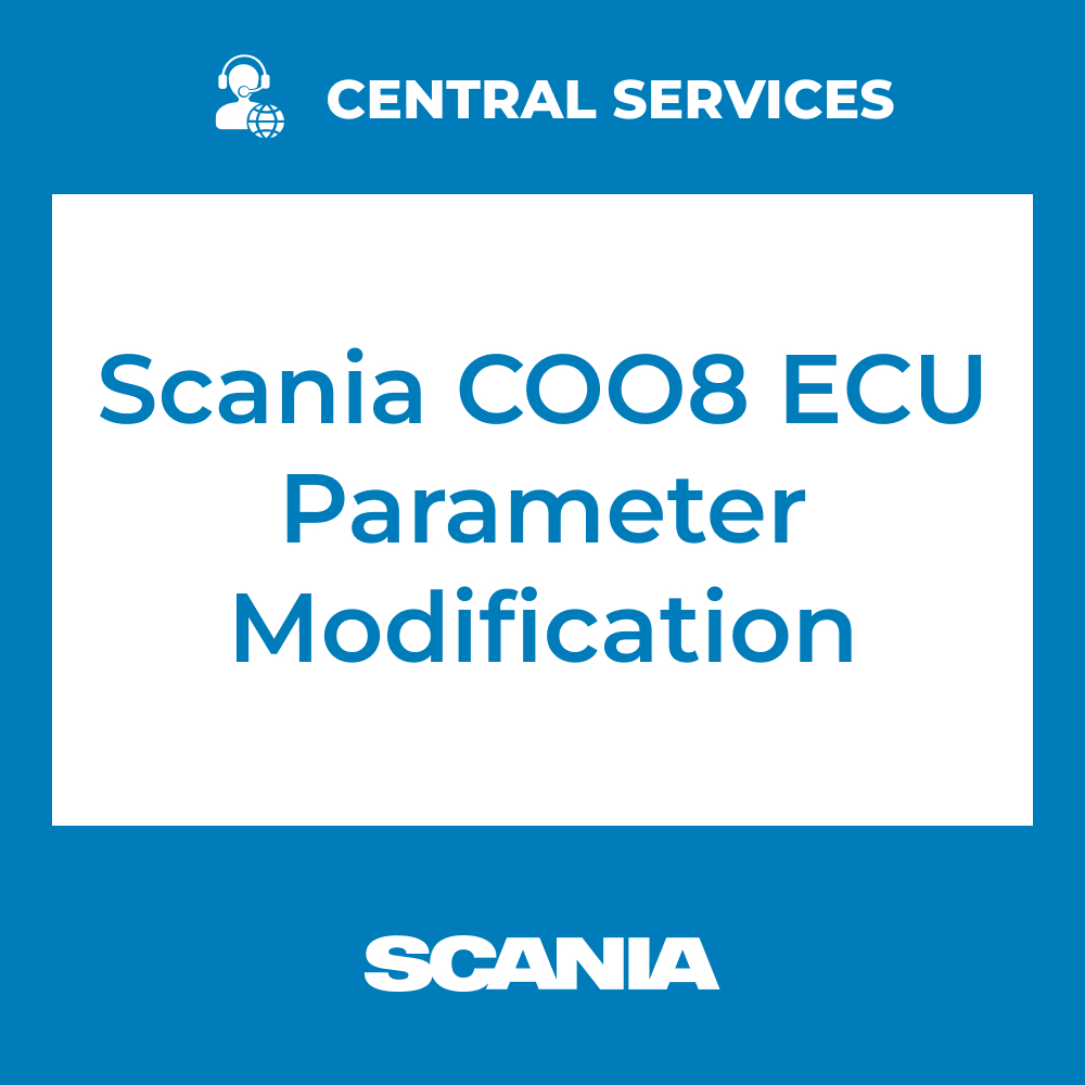 Scania COO8 ECU Parameter Modification (Central Services) - 71101064