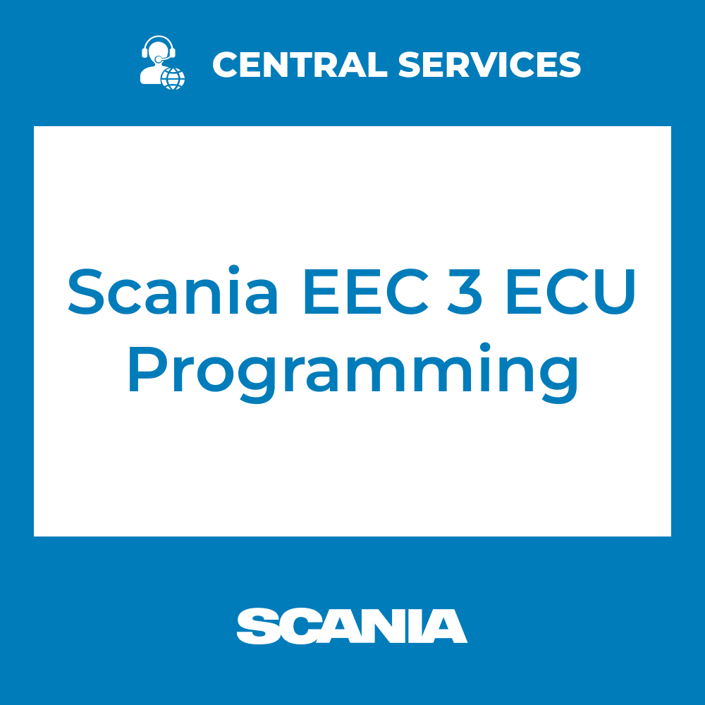 Scania EEC 3 ECU Programming (Central Services) - 71101106