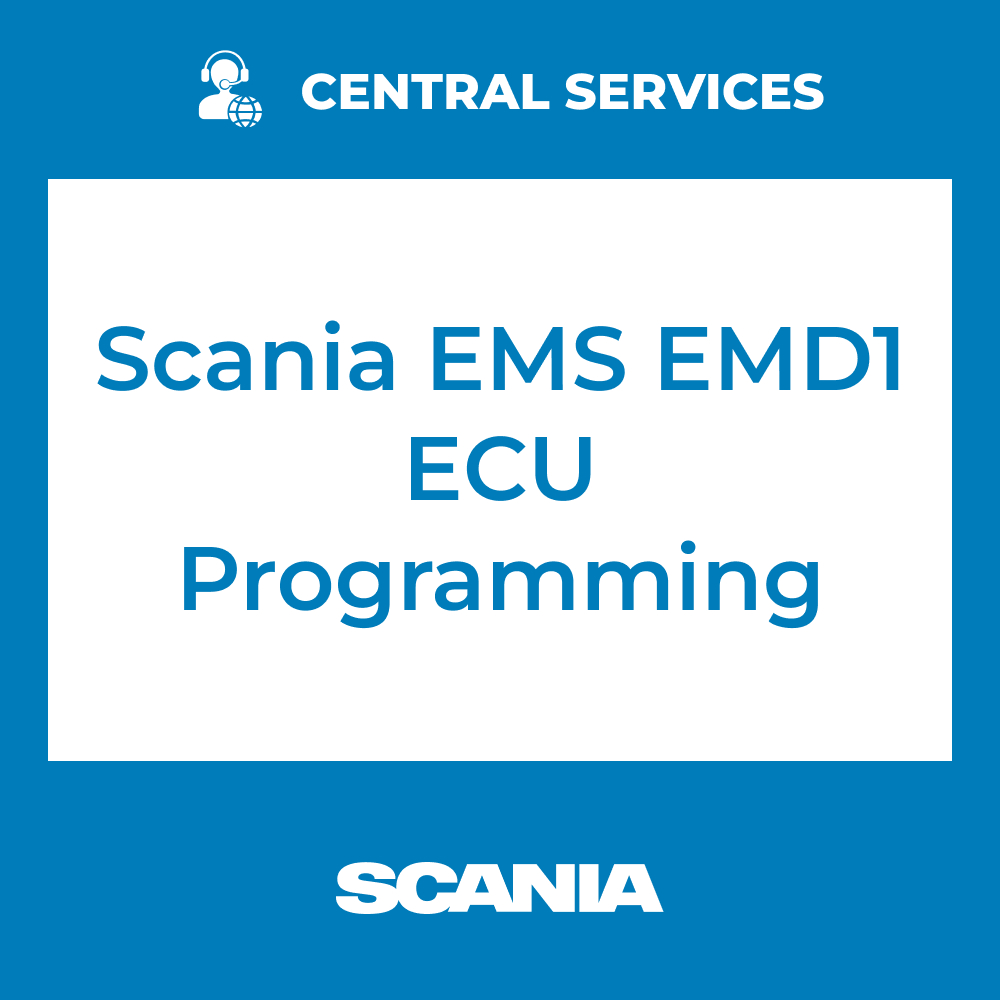 Scania EMS EMD1 ECU Programming (Central Services) - 71101080