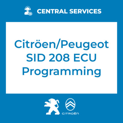 Citröen/Peugeot SID 208 ECU Programming (Central Services) - 71101101