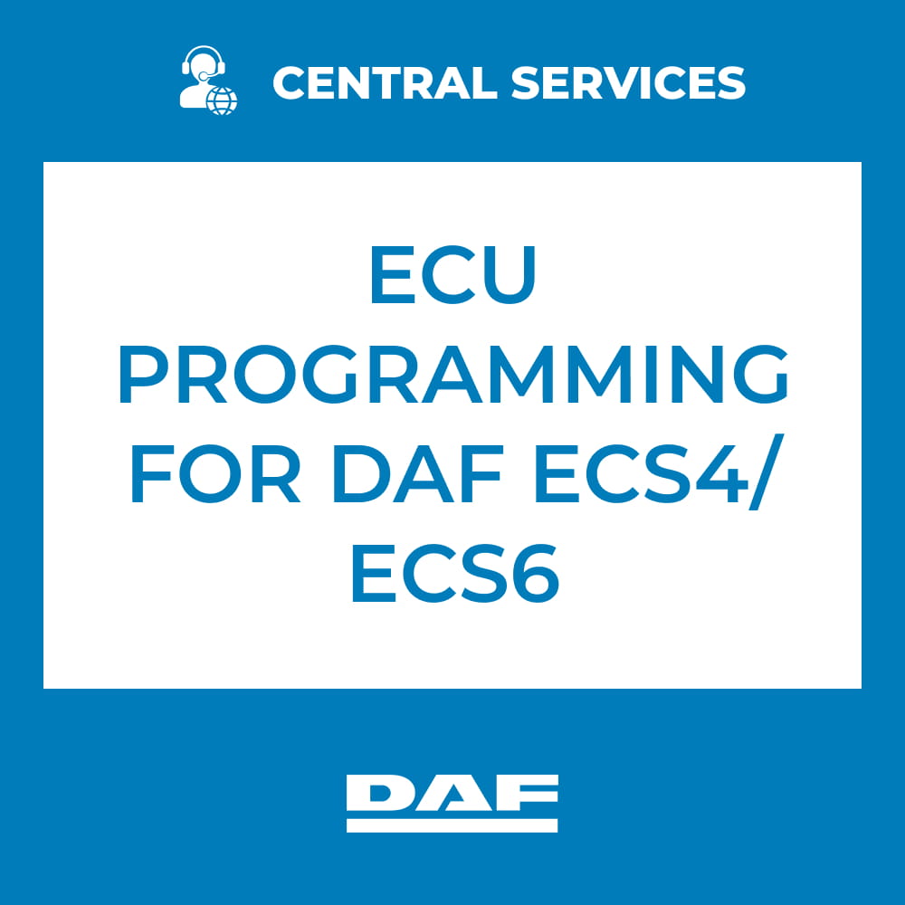 ECU Programming For DAF ECS4/ECS6 (Central Services) - 71101107