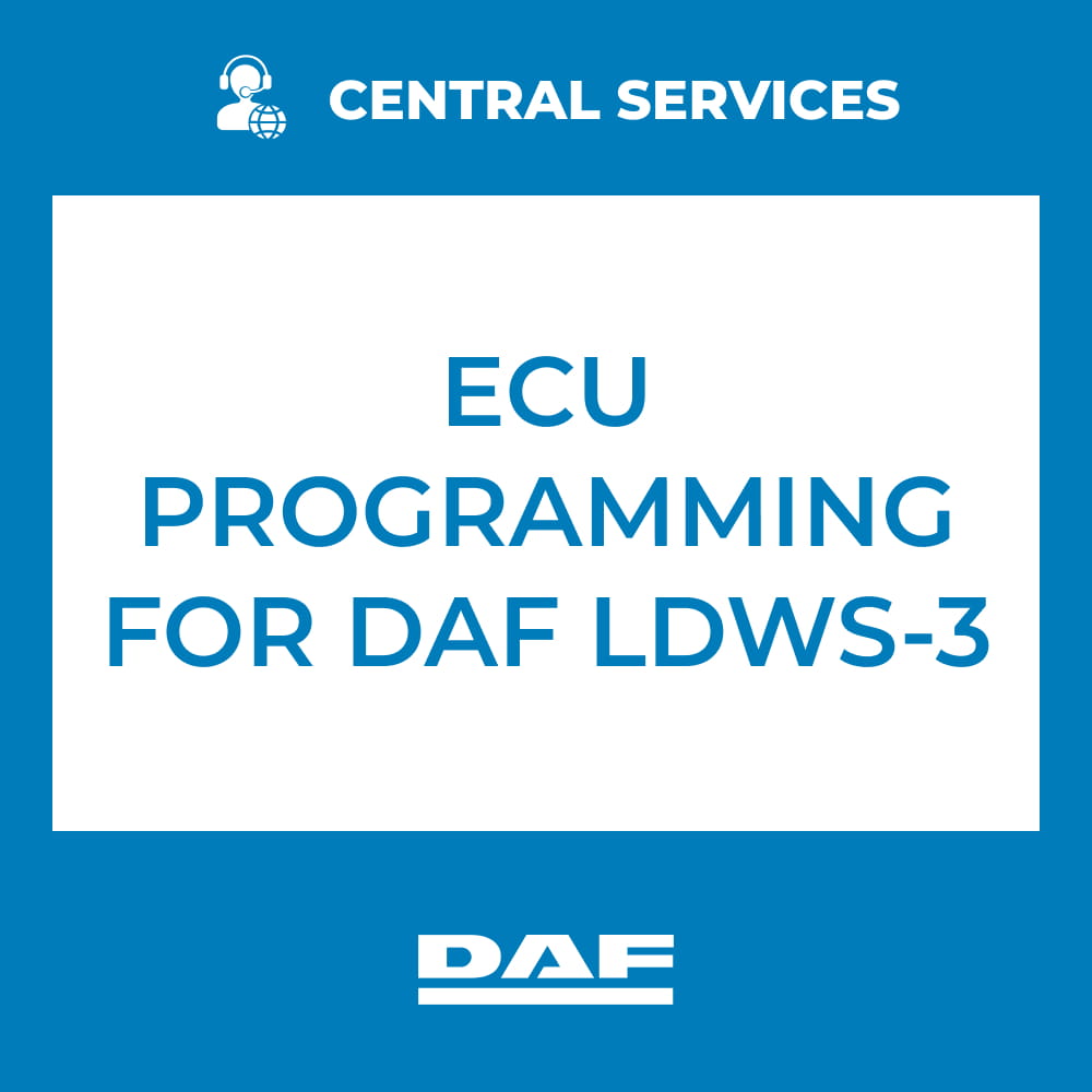 ECU Programming for DAF LDWS-3 (Central Services) - 71101129