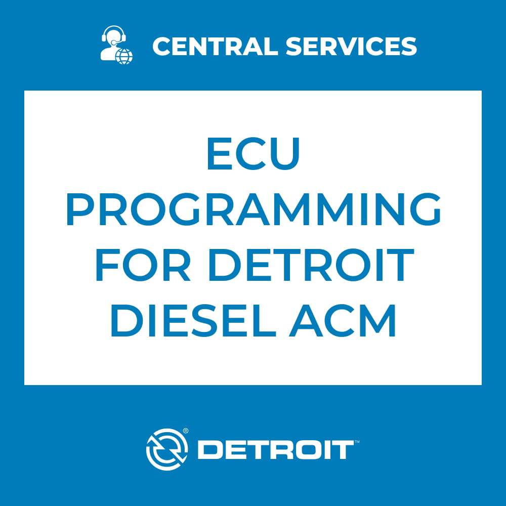 ECU Programming for Detroit Diesel ACM (1 "Coin" Required) (Central Services) - 70810051
