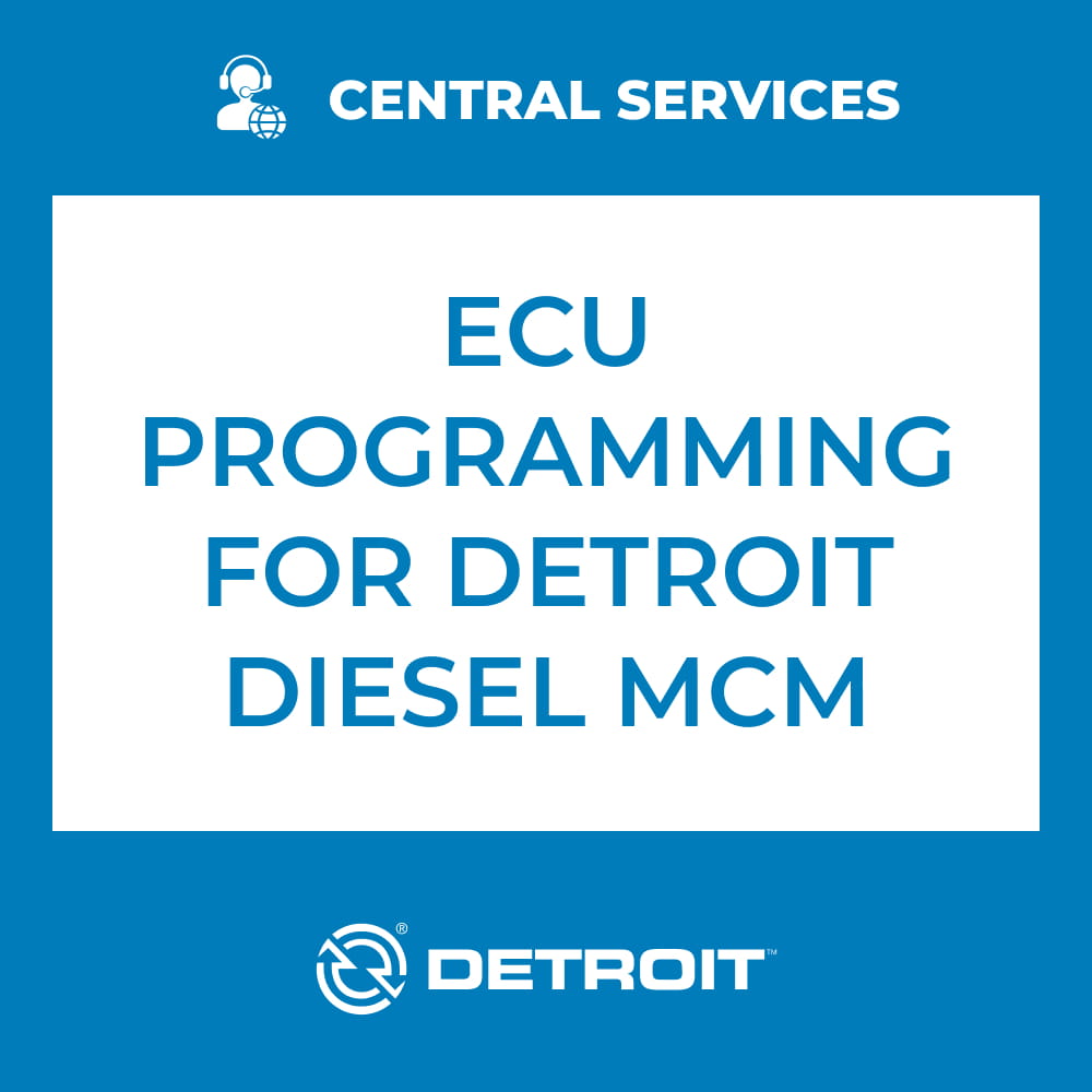 ECU Programming for Detroit Diesel MCM (1 "Coin" Required) (Central Services) - 70810053