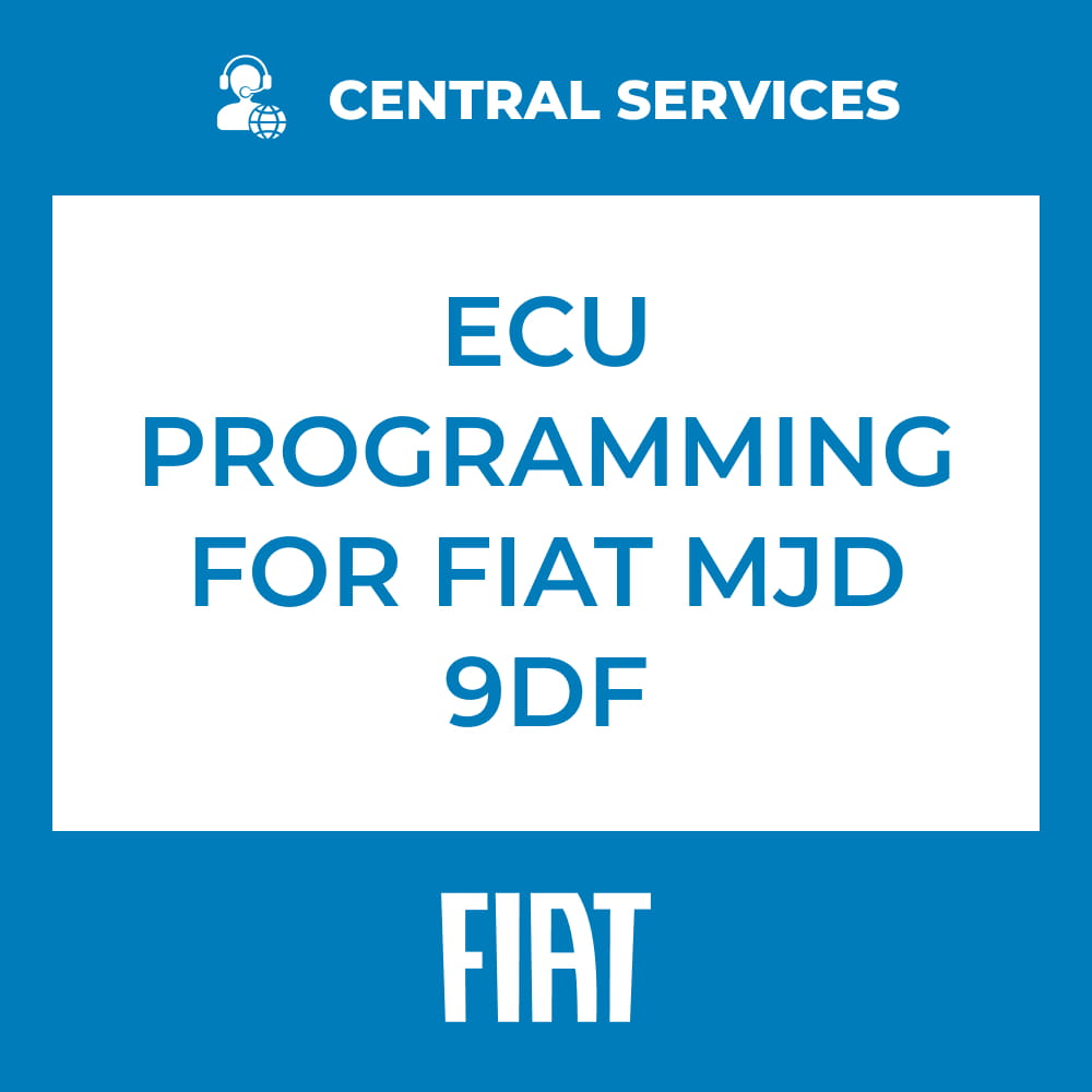 ECU Programming for Fiat MJD 9DF (Central Services) - 71101116