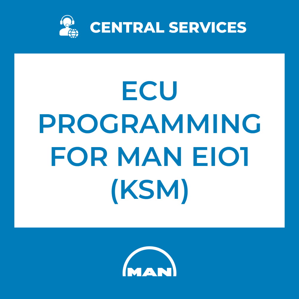 ECU Progamming for MAN EIO1 (KSM) (Central Services) - 71101120