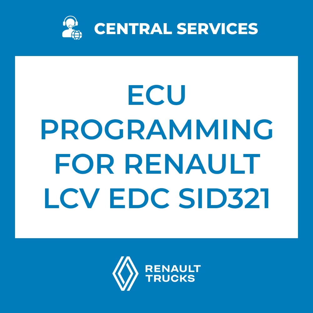 ECU Progamming for Renault LCV EDC SID321 (Central Services) - 71101041