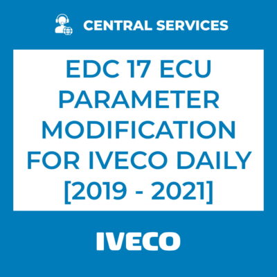 EDC 17 ECU Parameter Modification for Iveco Daily [2019 - 2021] (1 "COIN" REQUIRED) (Central Services) - 71101138