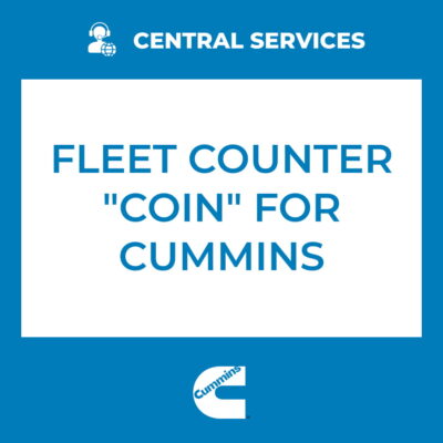 Fleet Counter "Coin" For Cummins (Central Services) - 71101122