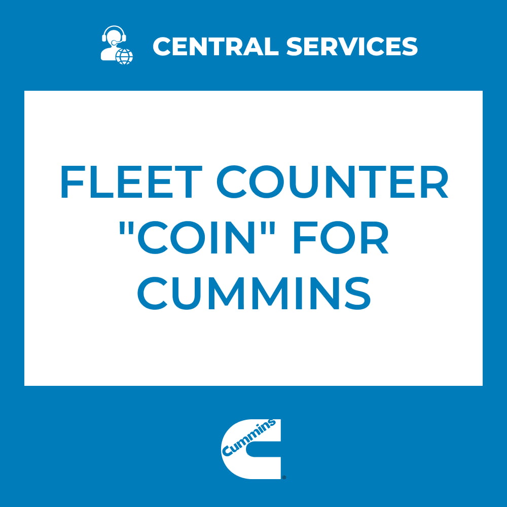 Fleet Counter "Coin" For Cummins (Central Services) - 71101122