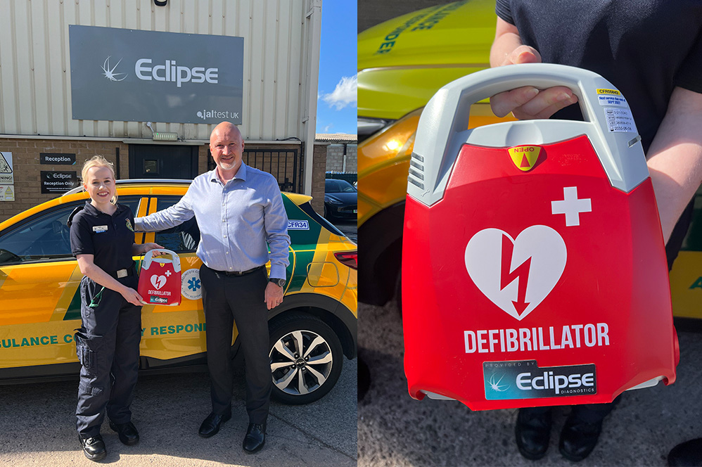 Eclipse Sponsors a Defibrillator for Swadlincote Community First Responders